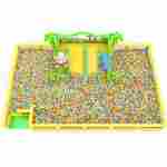 Большой сухой бассейн «Веселые зверята», 12х8х3,5 м — для детских развлекательных центров