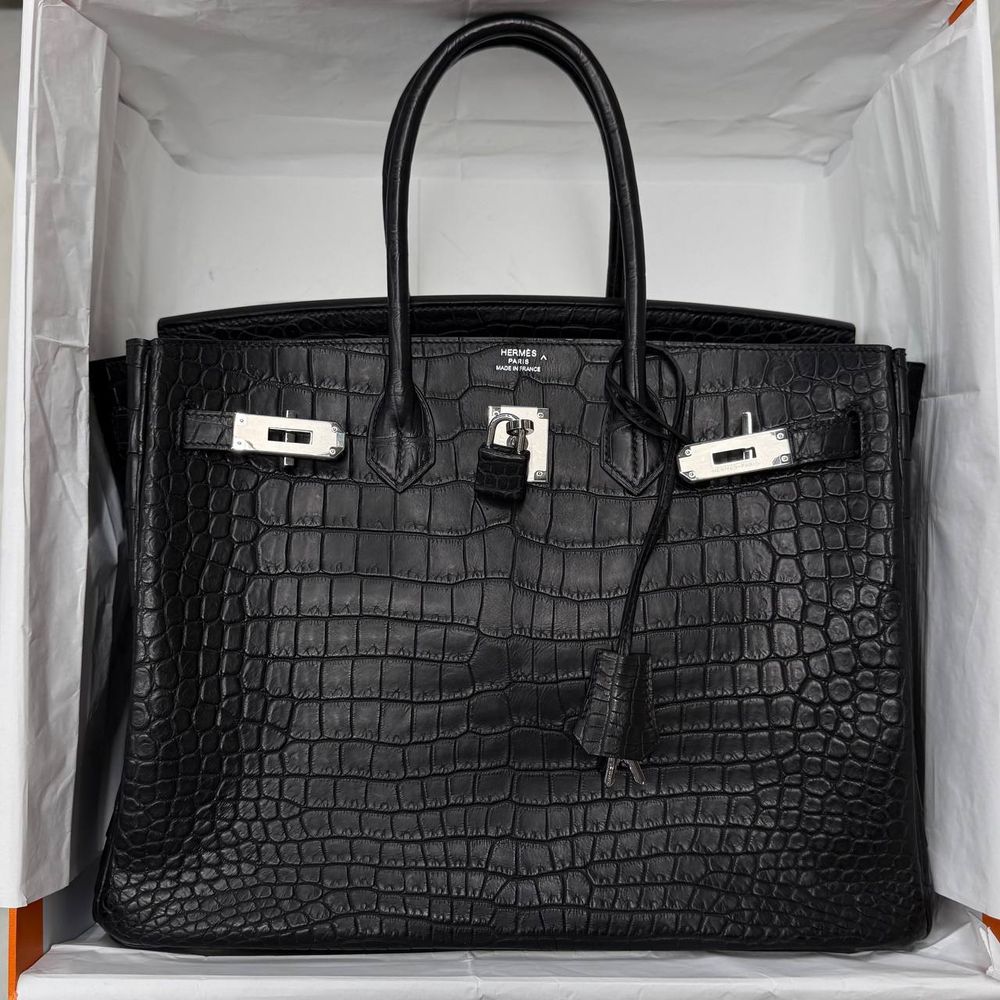Сумка Hermes из кожи крокодила