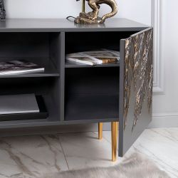 Тумба под ТВ Тропик 117см Стайл Серый Голд