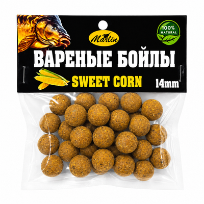 Бойлы Насадочные Вареные от "ТМ MARLIN"В пакете 90гр №14 Кукуруза