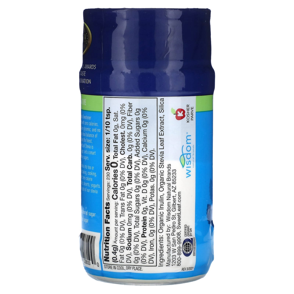 SweetLeaf Stevia, Органический подсластитель на основе стевии, 92 г (3,2 унции)