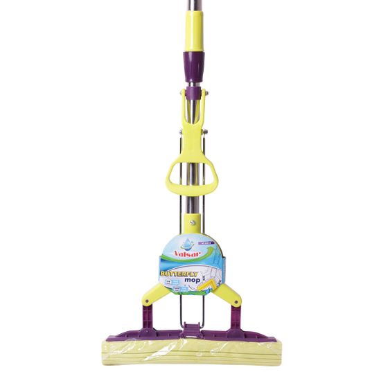Швабра с отжимом и телескопической рукояткой 128 см. запаска 28 см. Valsar VS-0310