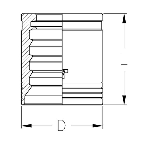 Муфта DN 25 4SP/4SH/3SPC (с зачисткой)
