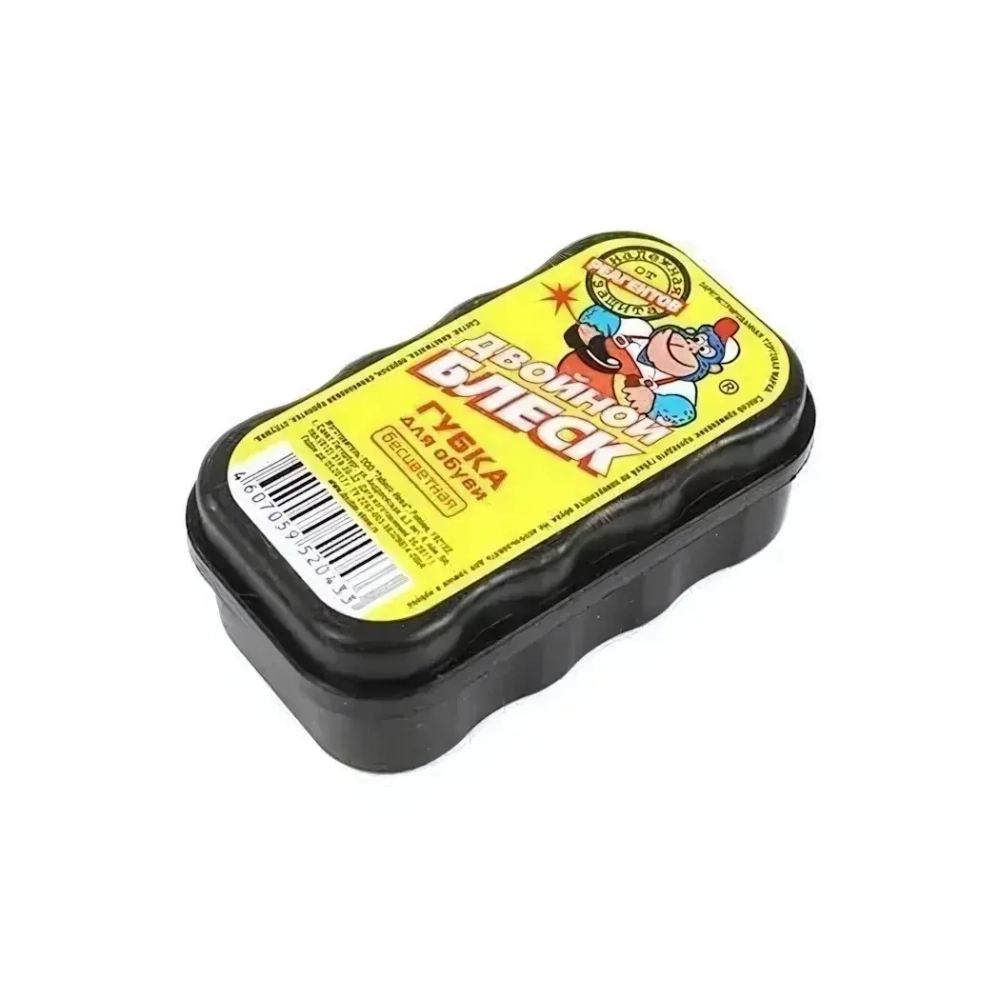 Губка для обуви Двойной блеск стандарт бесцветная