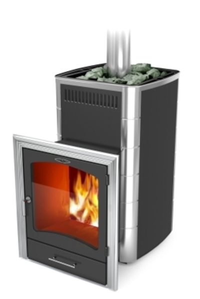 Печь банная Калина II Inox БСЭ ТО антрацит НВ ПРН