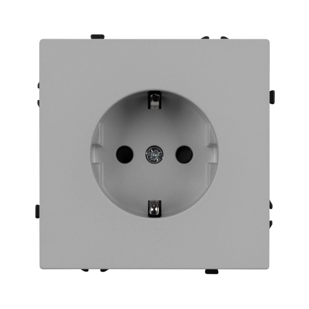 Механизм электрической розетки SCT-NOBE-MEU1-SFPL-IS (230V, 16A) (Arlight, Никель) 059453