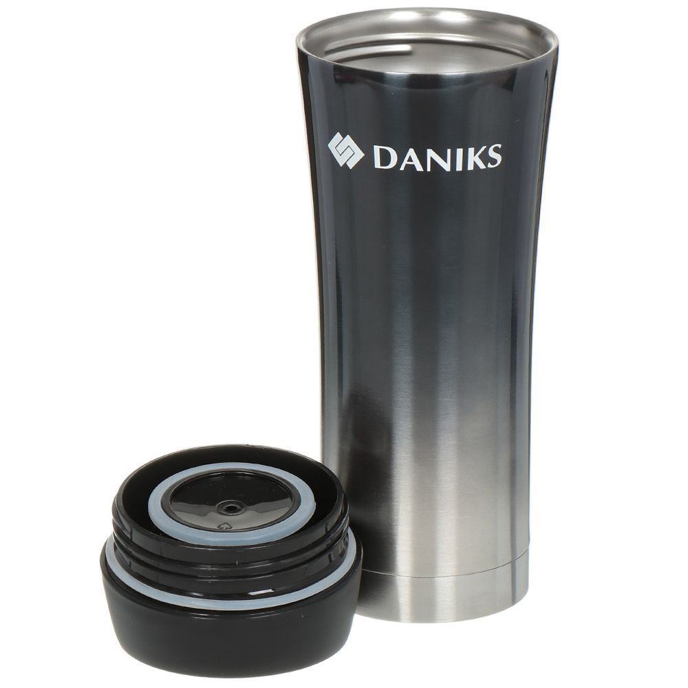 Термокружка нерж, 0.45 л, Daniks, г-фит, SL-NT015-met-grpht