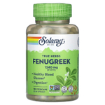 Solaray, True Herbs, пажитник, 180 вегетарианских капсул (620 мг на капсулу)