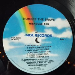 Винтажная виниловая пластинка LP Wishbone Ash Number The Brave (USA 1981)