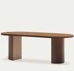 Стол Nealy, 200x100 см, шпон ореха натурального оттенка