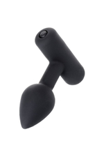 Чёрная анальная мини-вибровтулка Erotist Shaft - 7 см. (Цвет: черный)