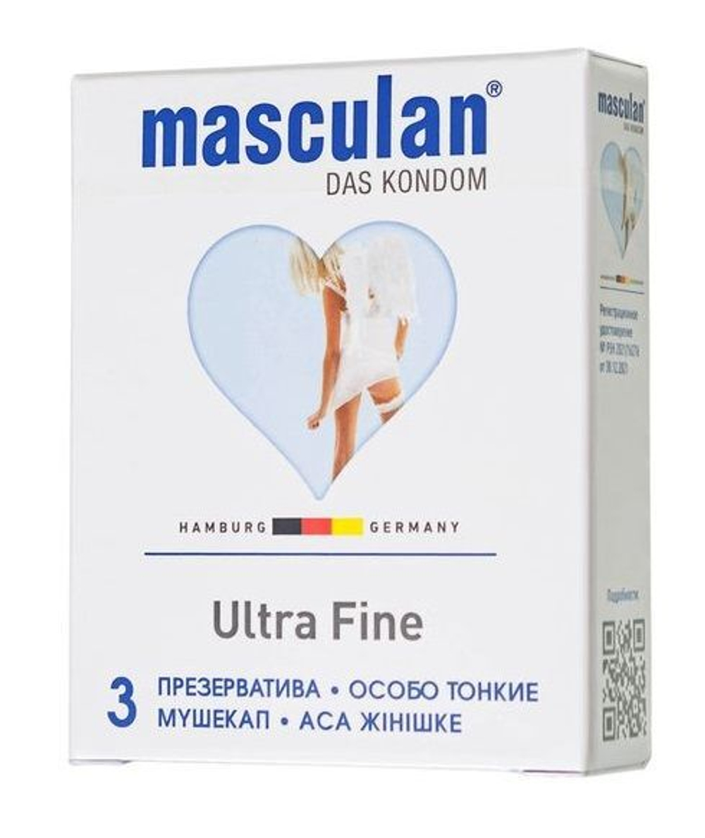 Особо тонкие презервативы Masculan Ultra Fine - 3 шт.