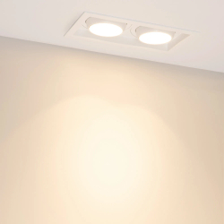 Светильник MS-VORTEX-BUILT-S250x140-2x30W Warm3000 (WH-WH, 17 deg, 230V) (Arlight, IP20 Металл, 5 лет) 057767