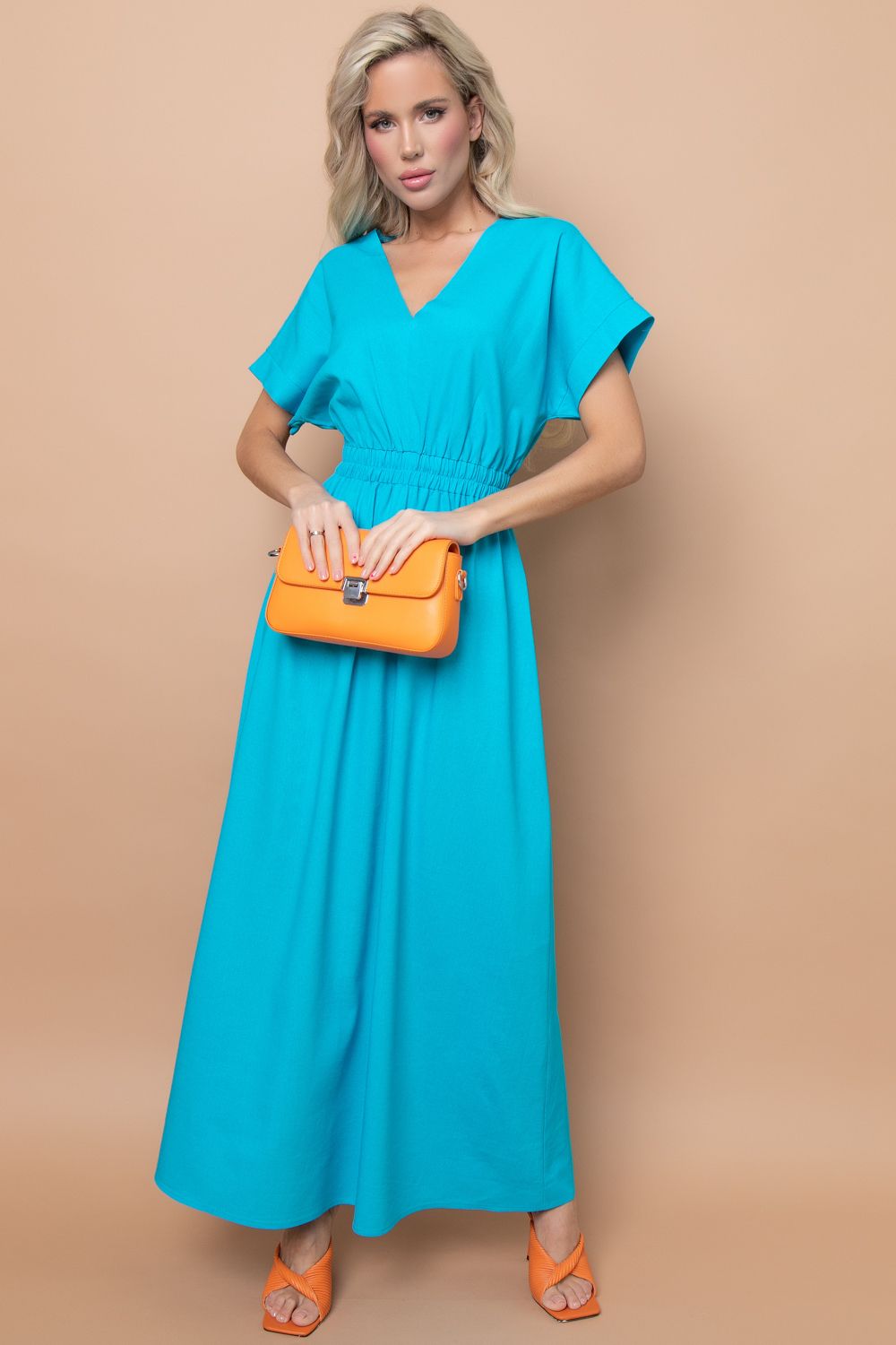 Платье "Вариация" (лазурь) Elza (Акция)