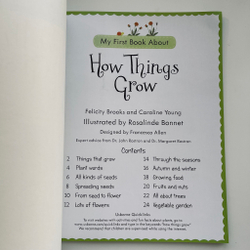 My First Book About How Things Grow.