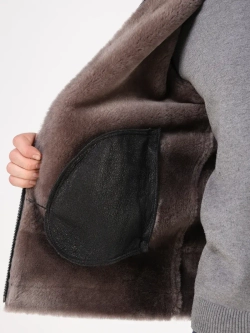 Дубленка зимняя куртка натуральная авиатор пилот