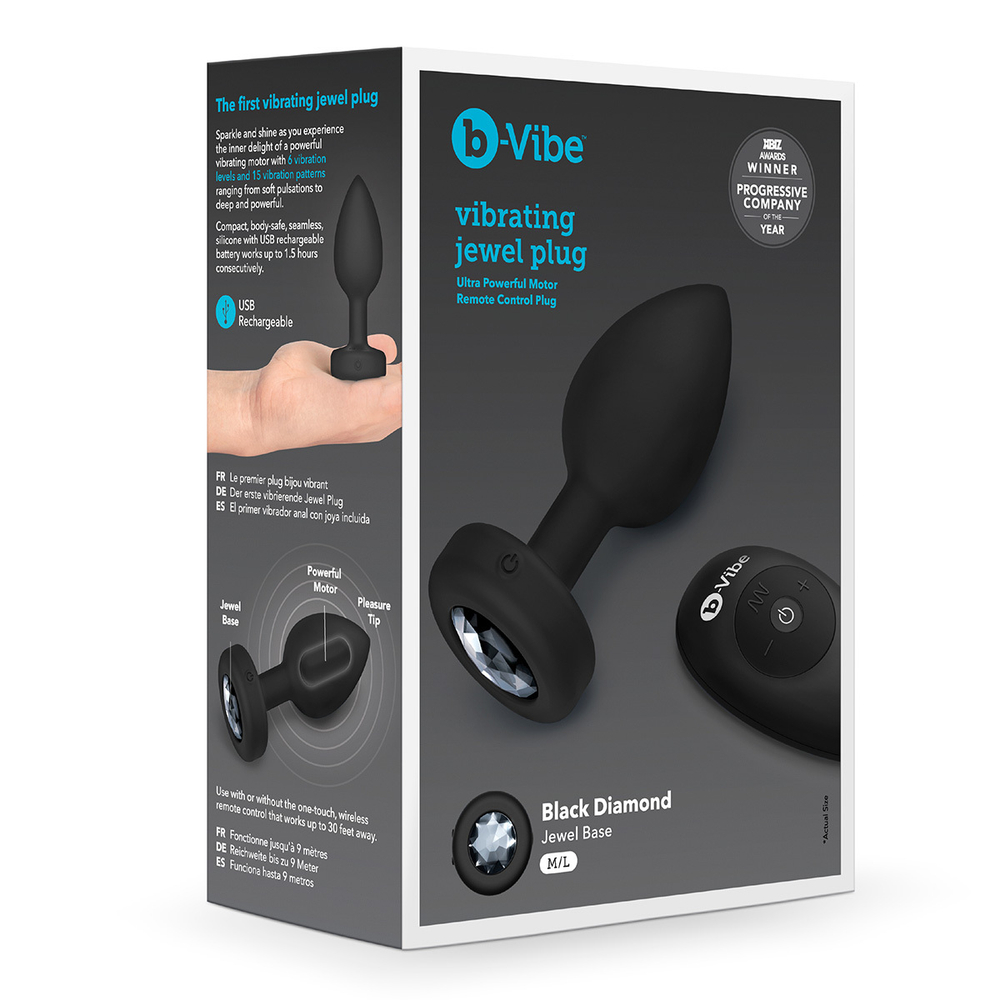 b-Vibe Jewel Plug M/L - Анальная пробка