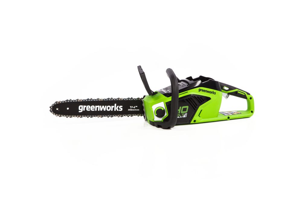 Аккумуляторная цепная пила Greenworks GD40CS15, 2005707,40v, 35 см, без АКБ и ЗУ