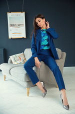 3714 Брюки женские (темно-синий)