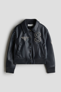 H&M Куртка-бомбер, темно-синий