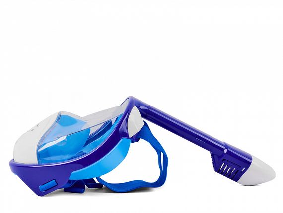 Маска полнолицевая Sargan Планета океан 2.0 синий/белый