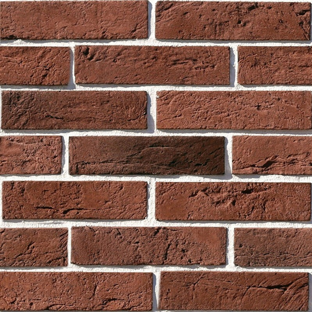 Панель ПВХ ВЕК фотопечать 3D матовая Кирпич бордо 2700х500 мм