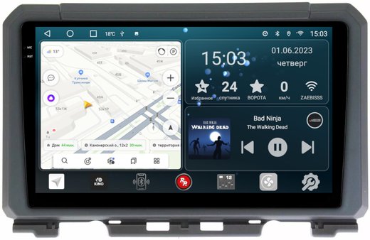 Магнитола для Suzuki Jimny 2019+ - RedPower 253 Android 10, QLED+2K, ТОП процессор, 6Гб+128Гб, CarPlay, SIM-слот
