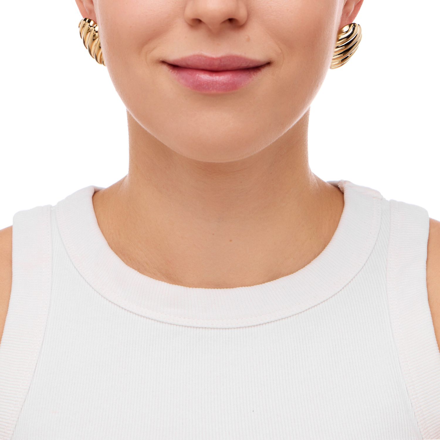 Серьги Curved Chubby Earrings – Gold