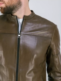 Куртка кожаная демисезонная  Турция