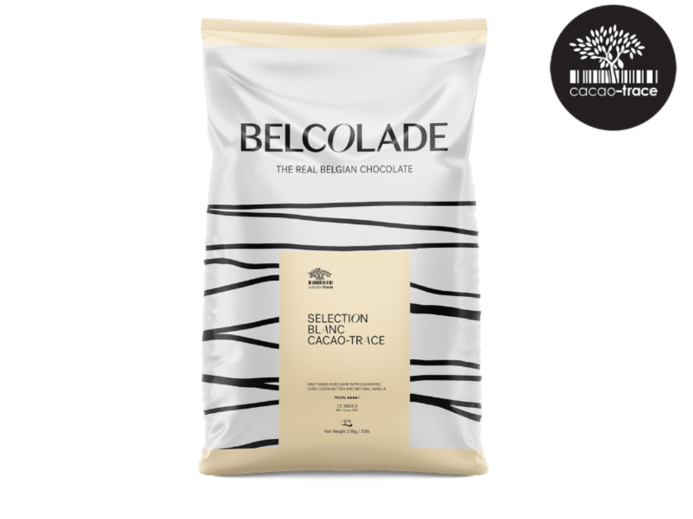 Шоколад белый SELECTION BLANC 31%, Belcolade Puratos, Бельгия 15кг (оригинальная упаковка)
