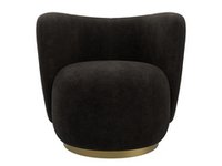 Кресло Лига-072, велюр BRUT 17 коричневый, Велюр, 131007