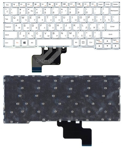 Клавиатура для ноутбука Lenovo Yoga 3 11 300-11IBR 300-11IBY 700-11ISK белая
