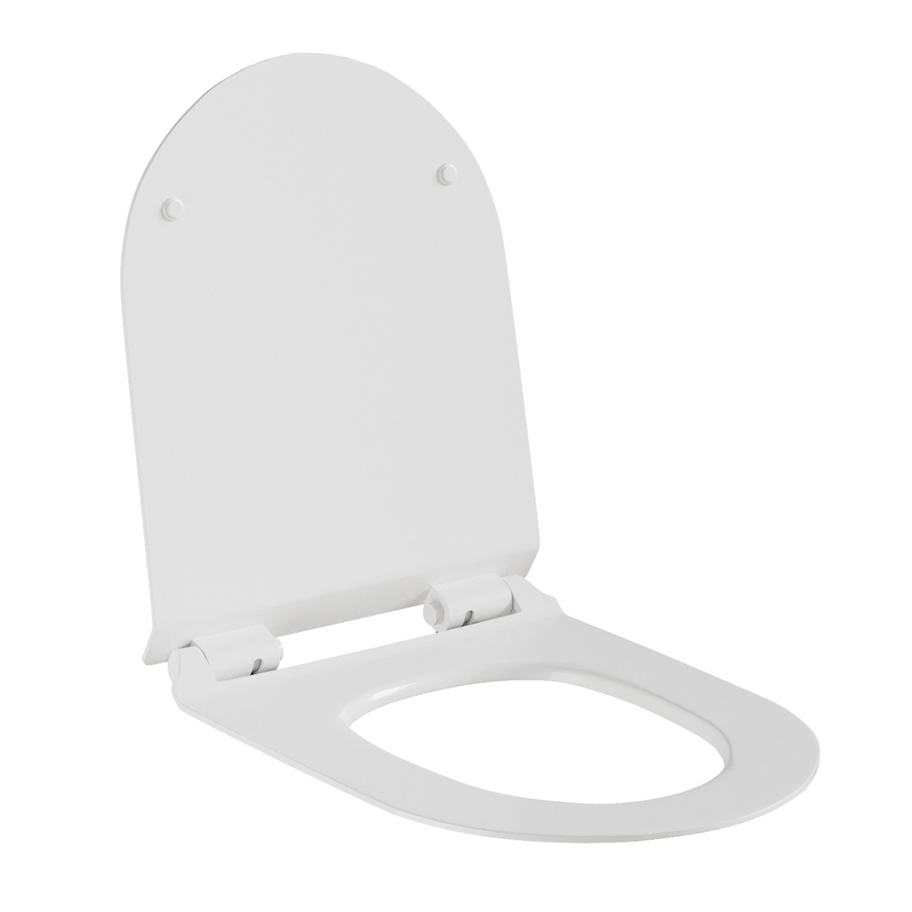 Сиденье для унитаза  WAVE ОПТИМА/OPTIMA дюропласт, микролифт, БЕЛЫЙ