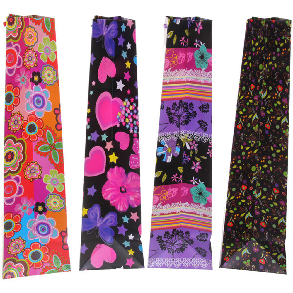 Пакет подарочный «Яркие краски» 35*53*14 см, микс