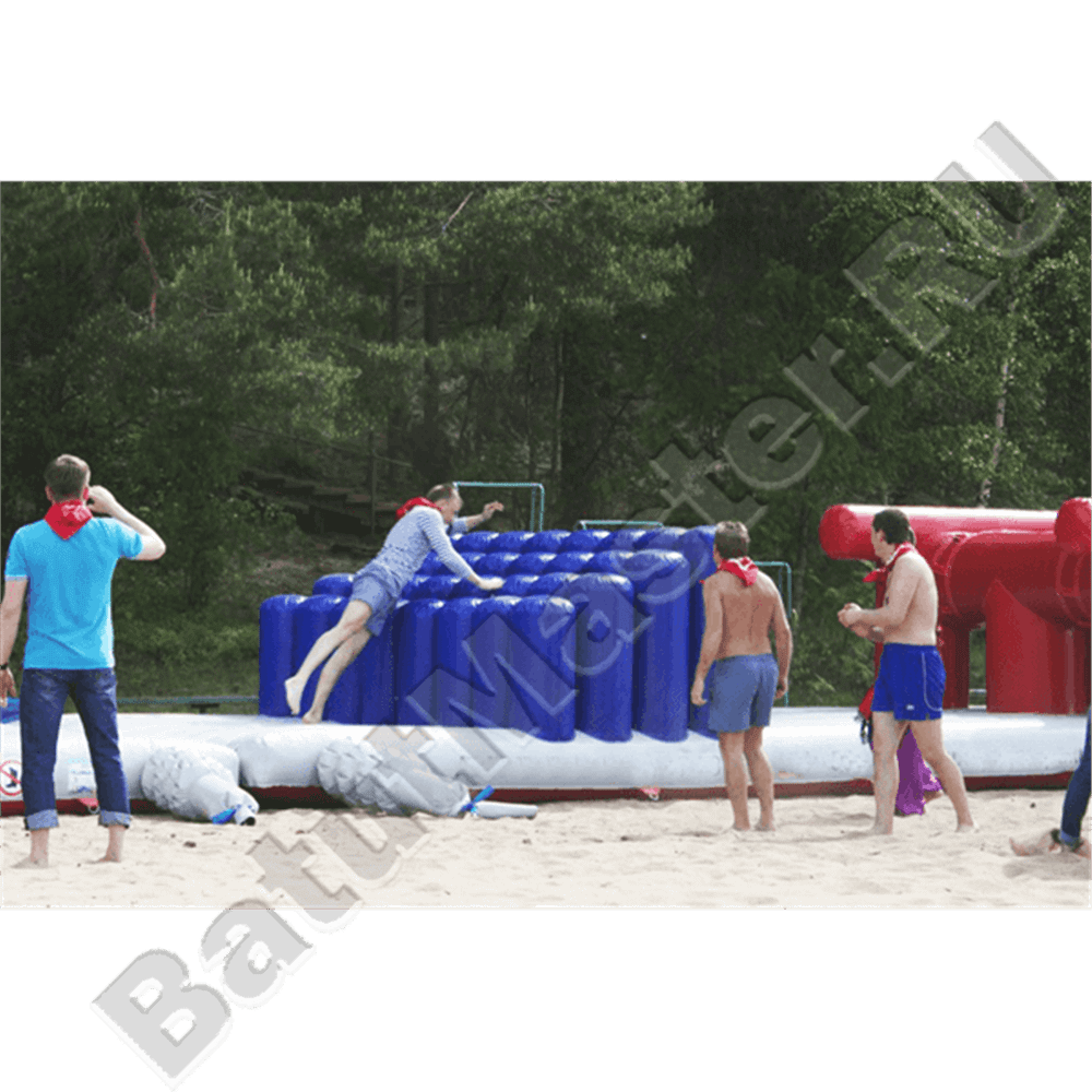 Надувная полоса препятствий "Полоса стена"