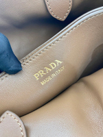 Prada Buckle Small Leather Handbag With Belt 32 cm