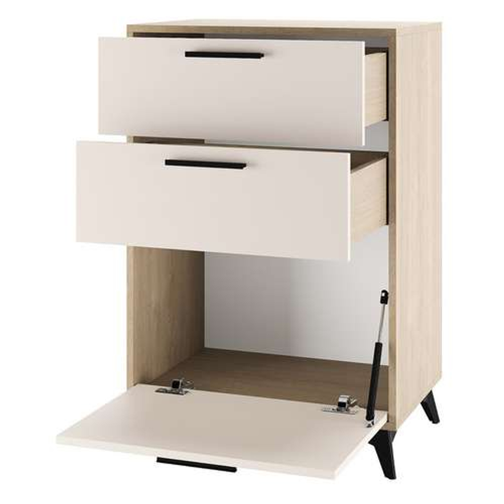 Тумба 600 1С2Я "ЕВА" Дуб Экспрессив - Сатин