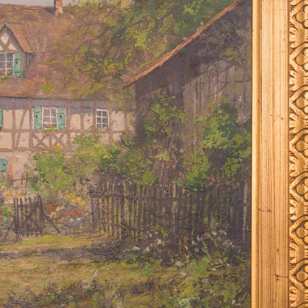 Картина «Весенняя усадьба»