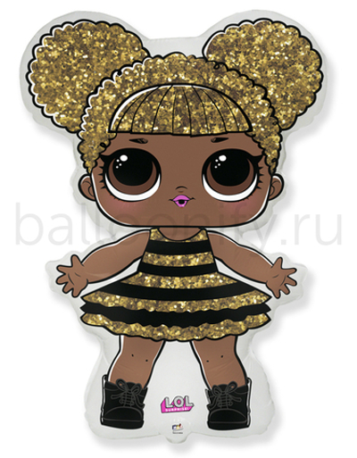Шар (34''/86 см) Фигура, Кукла ЛОЛ (LOL), Сияющая Королева, 1 шт.
