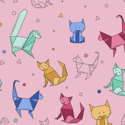 коты оригами