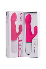 Вибратор Lovense Nora с клиторальным стимулятором розовый 20 см
