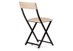 Стул на металлокаркасе Elevis ваниль крап / темный мусс