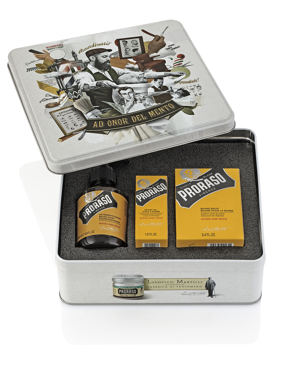 Proraso Wood and Spice Set - Набор для ухода за бородой