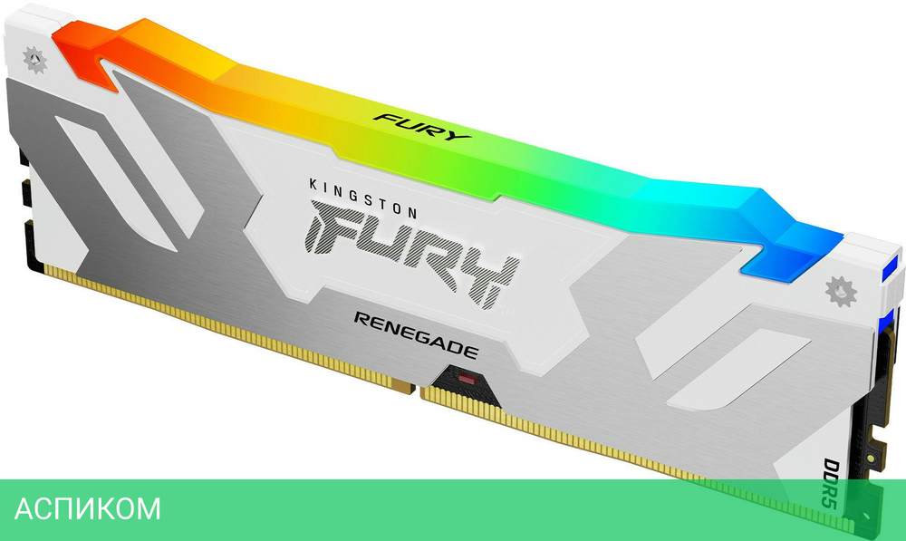Оперативная память Kingston Fury Renegade RGB RTL Gaming DDR5 16GB (KF580C38RWA-16)