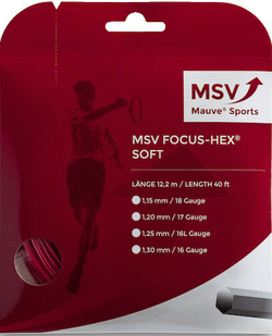Теннисные струны MSV Focus Hex Soft (12 m) - красный