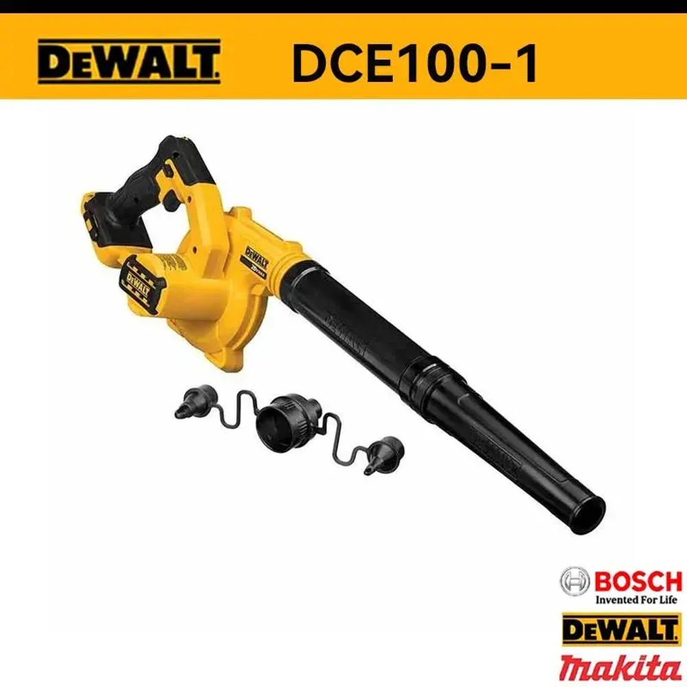 DEWALT DCE100-1 20 В воздуходувка-пылесборник для домашнего компьютера, сдувка пыли, очистка листьев, опилок