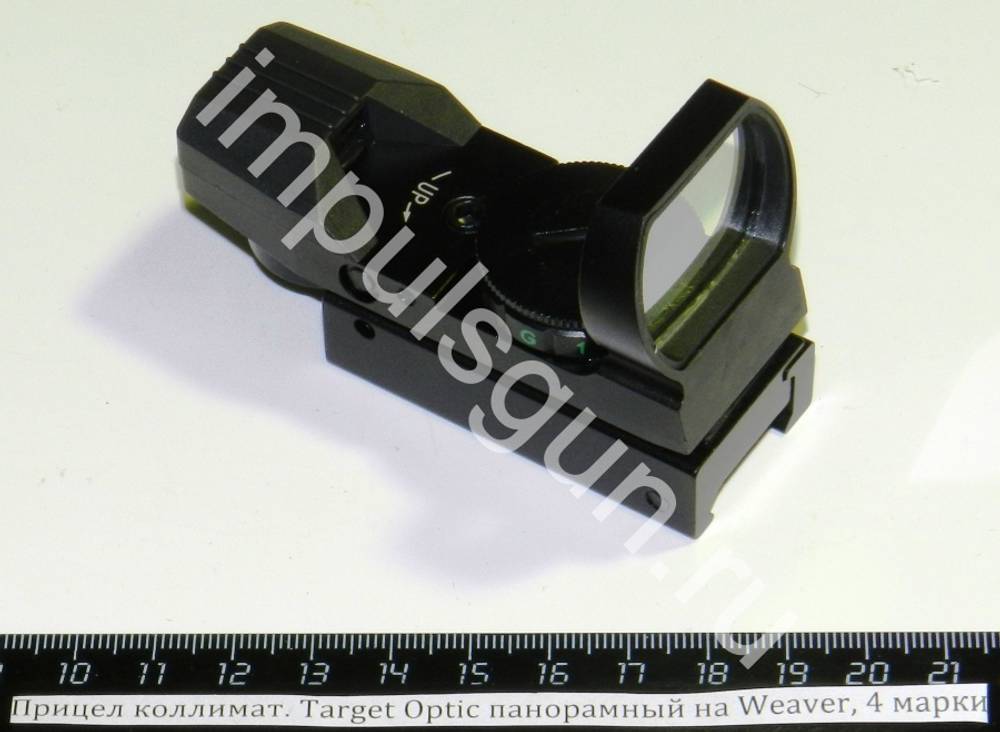 Коллиматорный прицел Target Optic 1х33 панорамный на Weaver, 4 марки TO-1-22-33