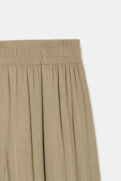 ZARA ШИРОКИЕ СТРУЯЩИЕСЯ БРЮКИ, СЕРО-КОРИЧНЕВЫЙ