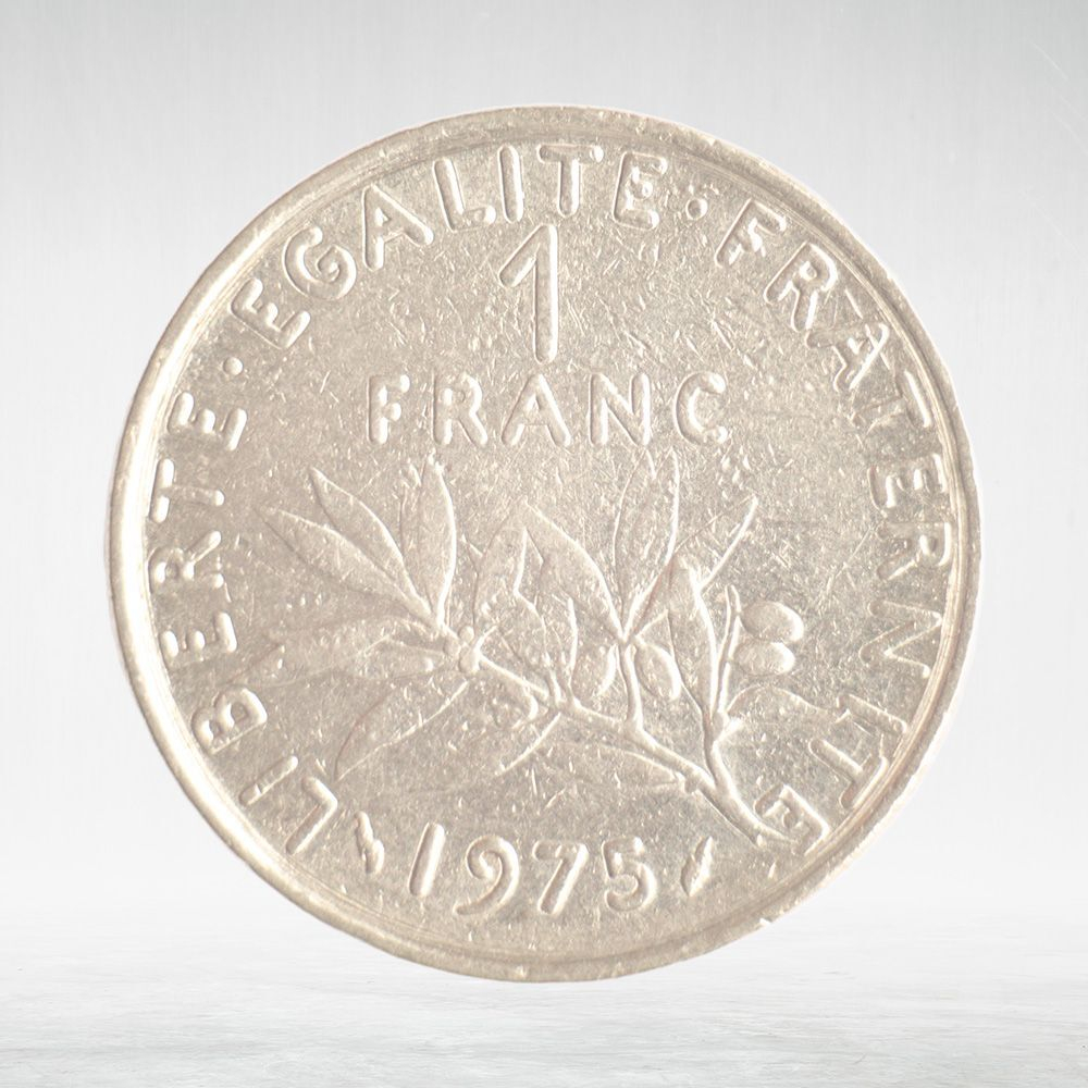 France, 1 Franc 1975 - Signature "O. Roty", VF