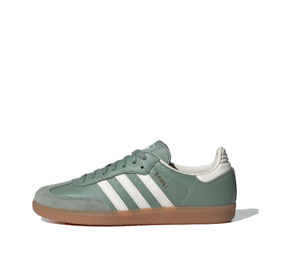 Женские кроссовки Adidas Originals Samba OG 'Silver Green Gum' IE7011